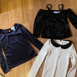 Lot of 3 girls dressy shirts, sizes 4/5